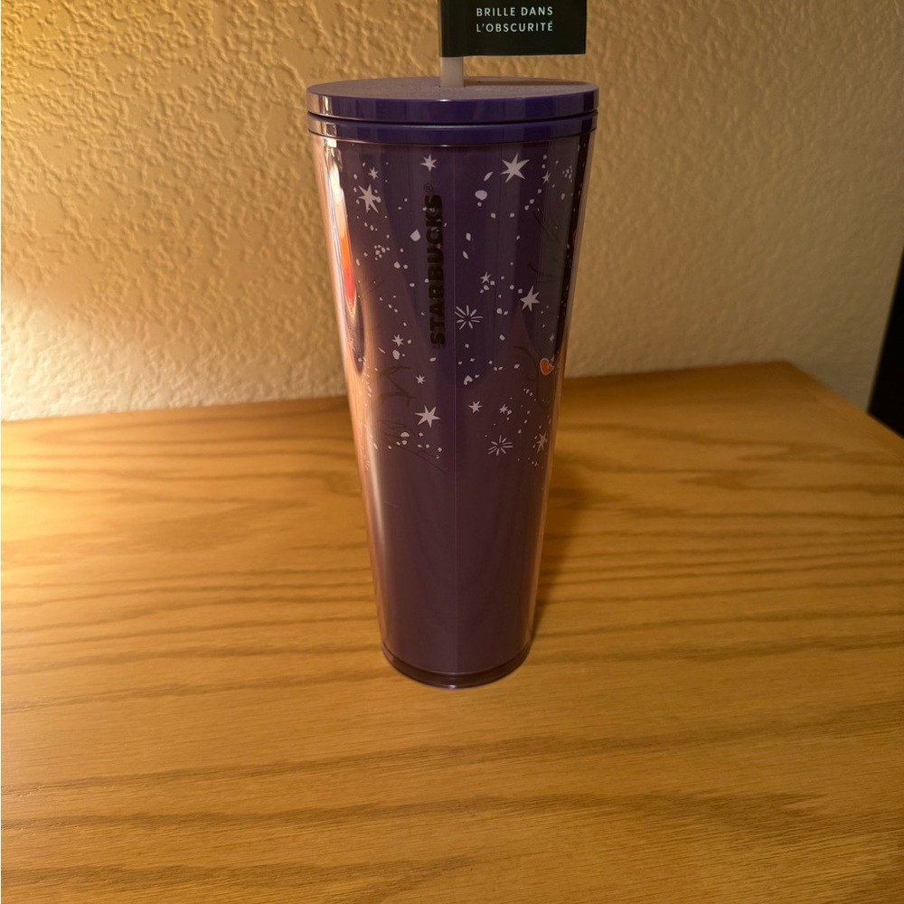 Starbucks Violet Tumbler with Celestial Design